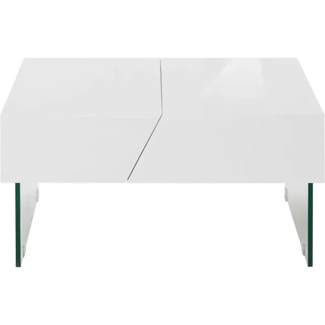 Notio Living Tinto-Salontafel - 90 cm - Marmerlook Grijs