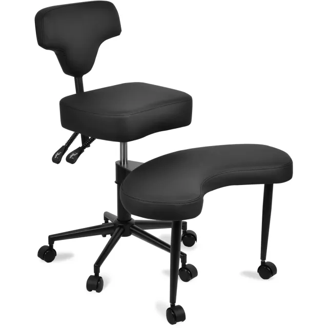 Tremeo Ergonomisch Bureaustoel - 360° Draaibaar - PU-Kunstleer - Zwart