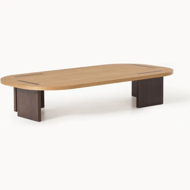 Westwing Collection XL houten salontafel Fernanda Beige
