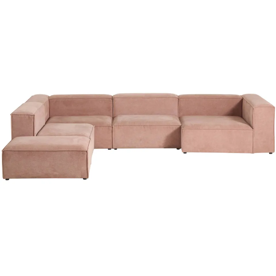 NOUS Living hoekbank Igor hoek links - roze