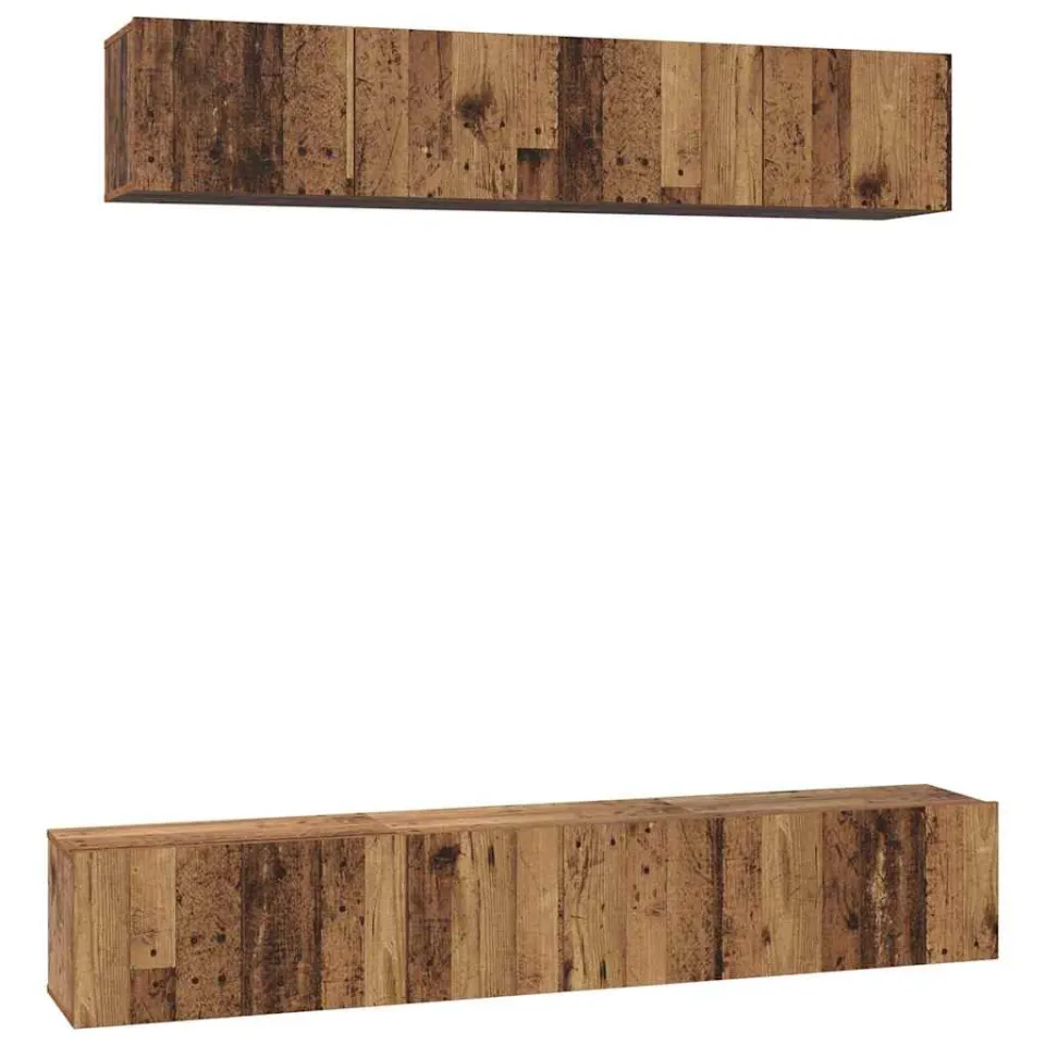 vidaXL Tv-meubelset 5 st 80 x 30 x 30 cm Oud Hout Bruin