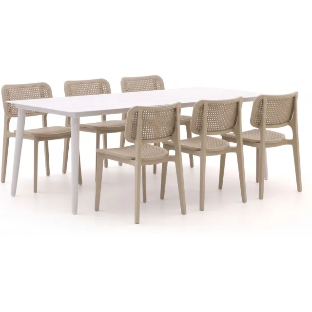 Forza Furniture Forza Xitta/Sora 220cm dining tuinset 7-delig
