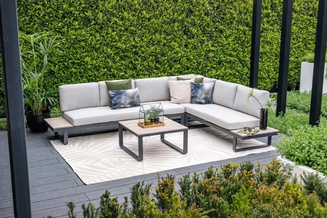 Garden Impressions Masone lounge hoekbank - L-vorm - Garden Impressions Zwart