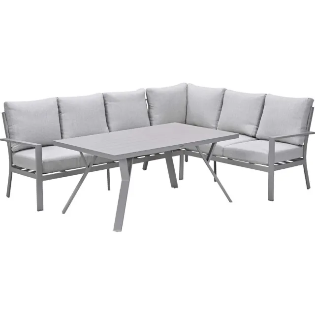 Garden Impressions Sergio lounge-dining set rechts - taupe-valley sand
