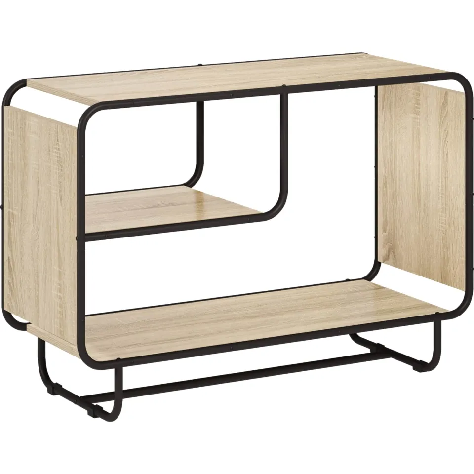 vidaXL Dressoir Sonoma Eiken 93,5 x 37,5 x 64,5 cm Bewerkt hout, foto 3