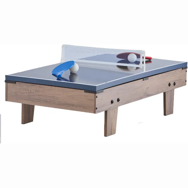 Vevor Air Hockey Tafelspel Tafel Tafeltennis 122cm Tafelvoetbal Multi 81cm Bruin