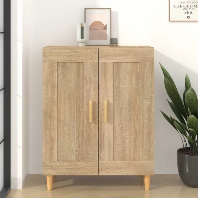 vidaXL Dressoir 69,5x34x90 cm bewerkt hout sonoma eikenkleurig, foto 2