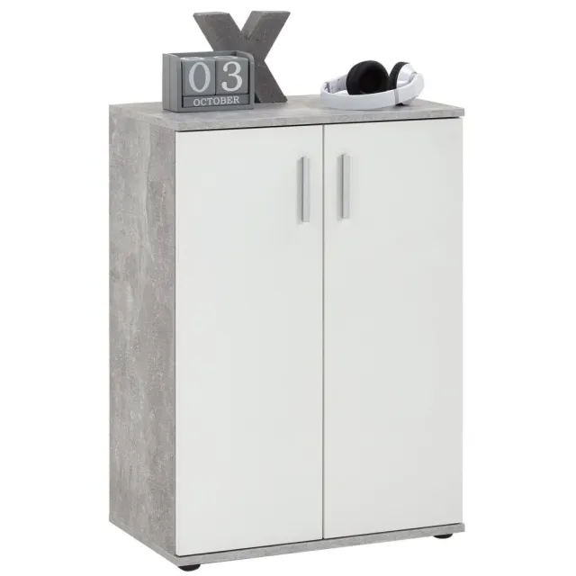 Opbergkast Ares Beton 60 cm Grijs | Wit