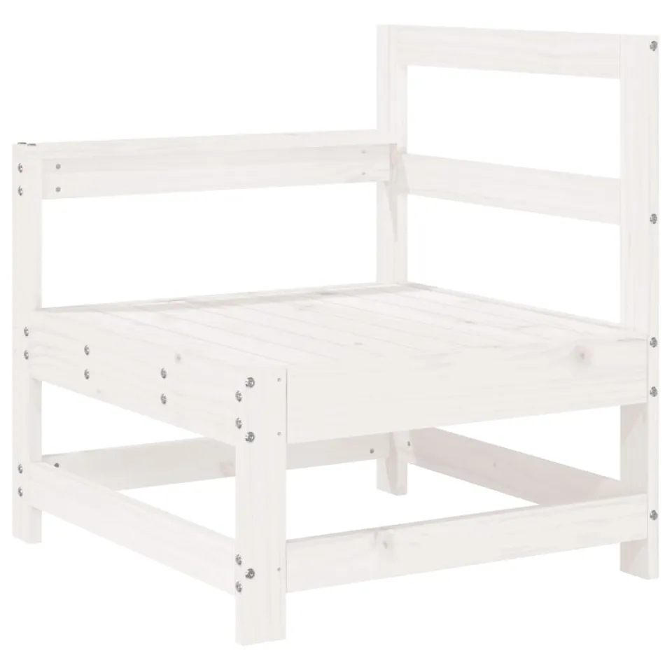 vidaXL 6-delige Loungeset massief grenenhout wit, foto 4