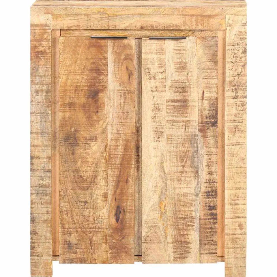 vidaXL Dressoir 59x33x75 cm ruw mangohout bruin, foto 2