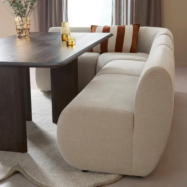 Studio LIVIT Delia eetkamerbank beige, foto 2