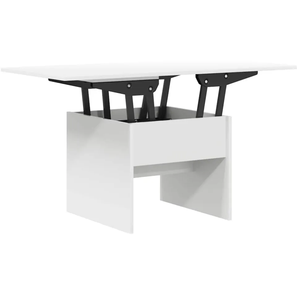 vidaXL Salontafel Wit 55 x 54,5 x 45 cm Bewerkt hout, foto 3
