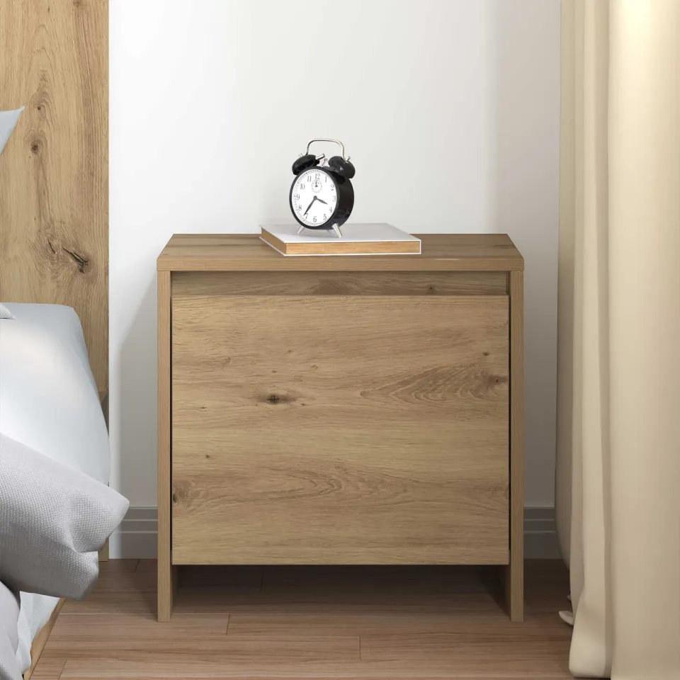 vidaXL Nachtkastje Artisan Eiken 45 x 34 x 44,5 cm Bewerkt hout, foto 4