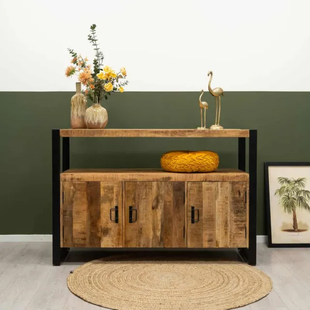 NordXL Mangohouten dressoir / badmeubel Lucy met 3 deuren