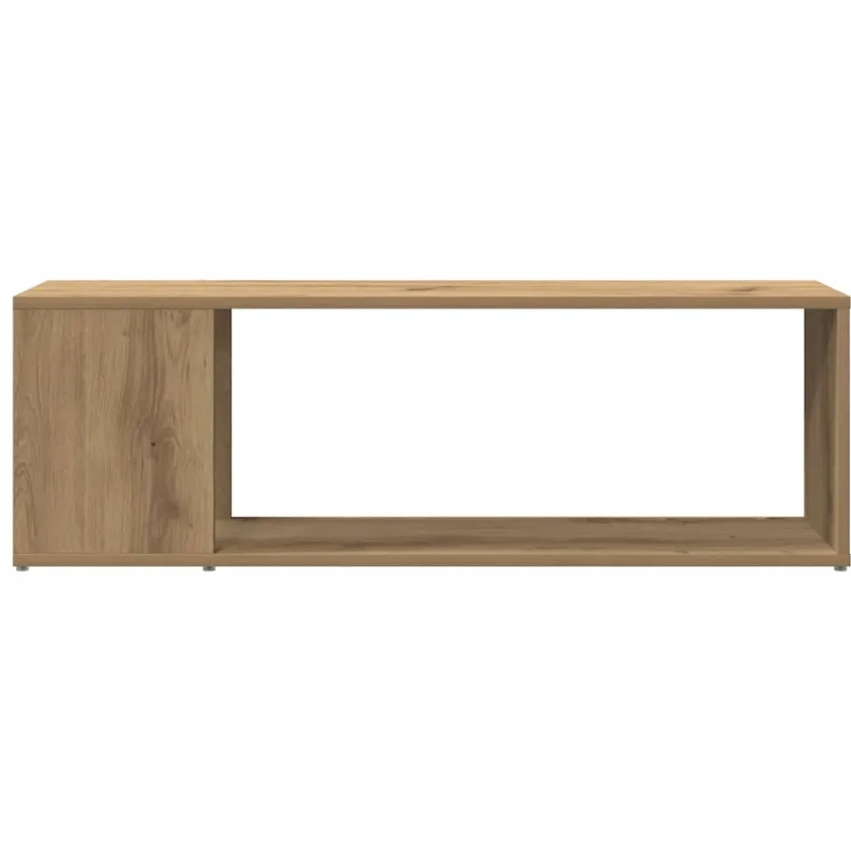 vidaXL Tv-meubel 100x24x32 cm bewerkt hout artisanaal eikenkleur, foto 4