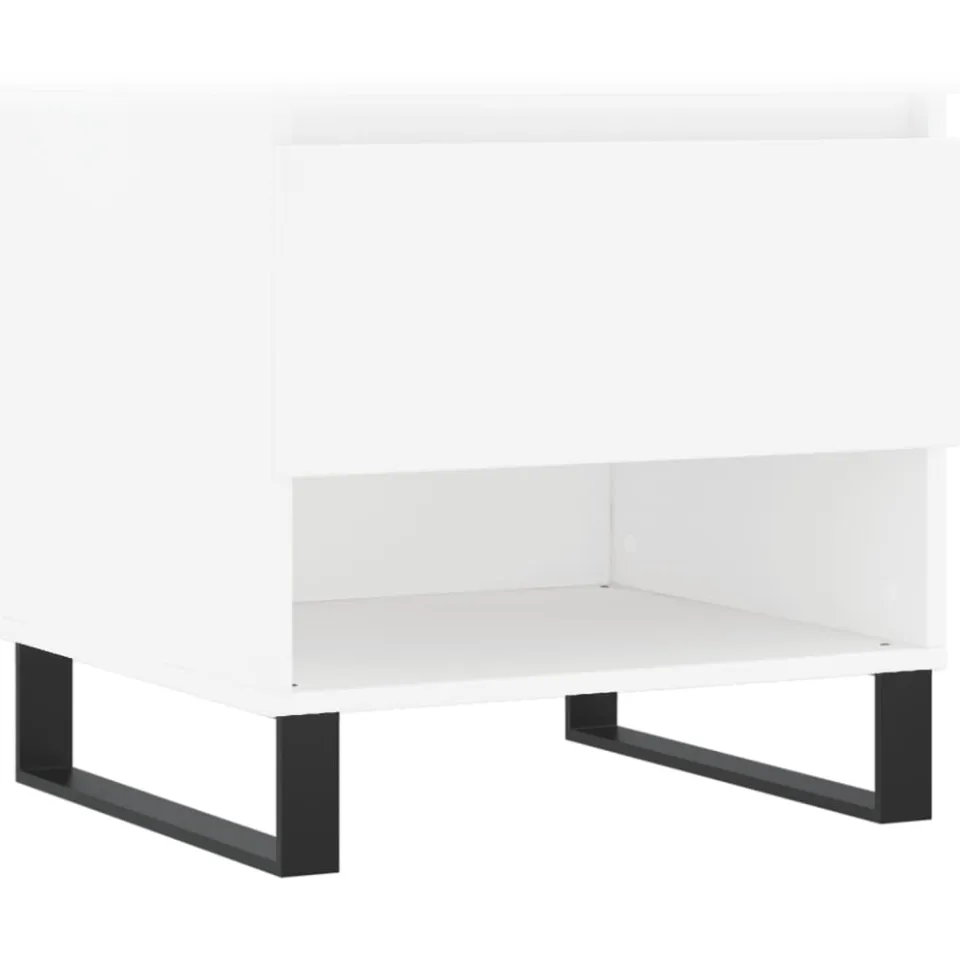 vidaXL Salontafels 2 st 50x46x50 cm bewerkt hout wit