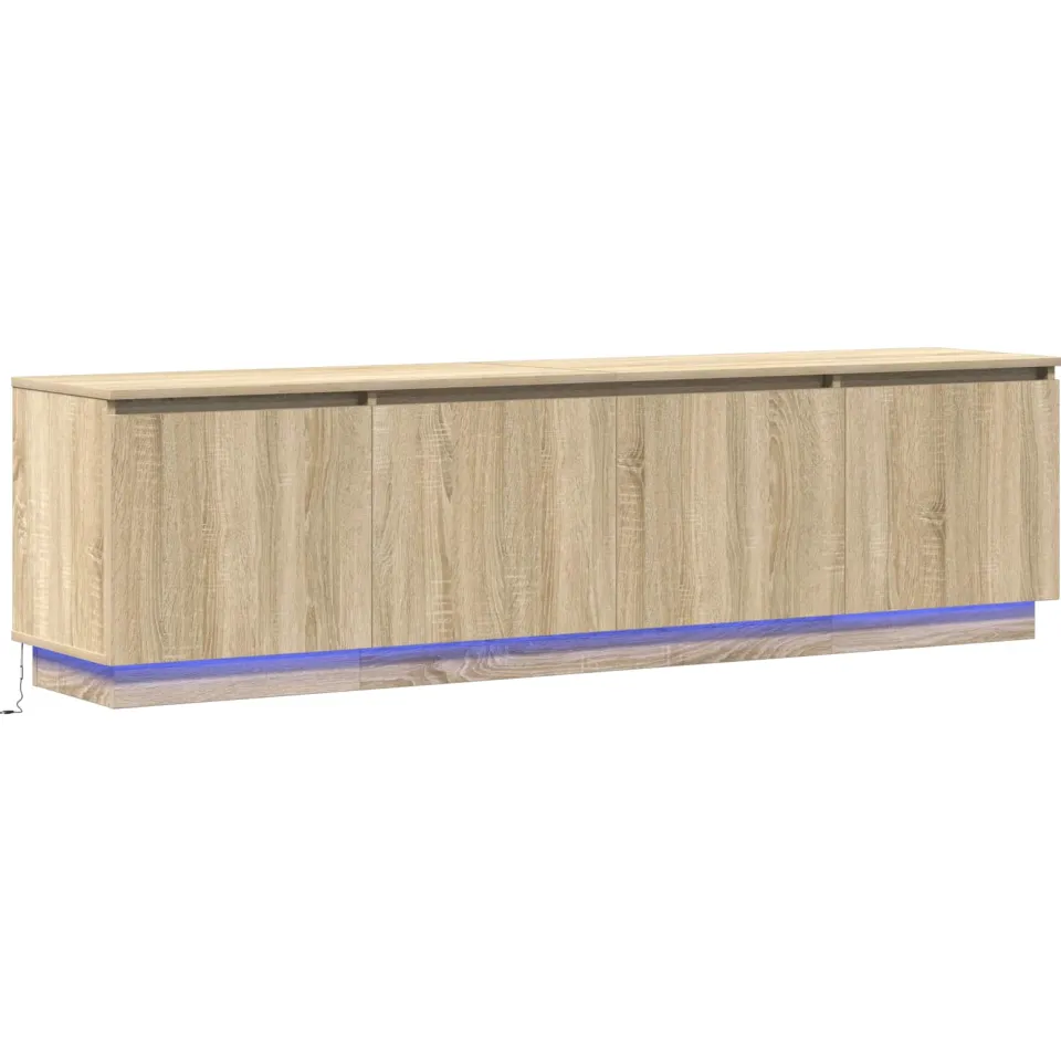 vidaXL TV-kast 180 x 38 x 49 cm Sonoma Eiken Bewerkt hout, foto 3