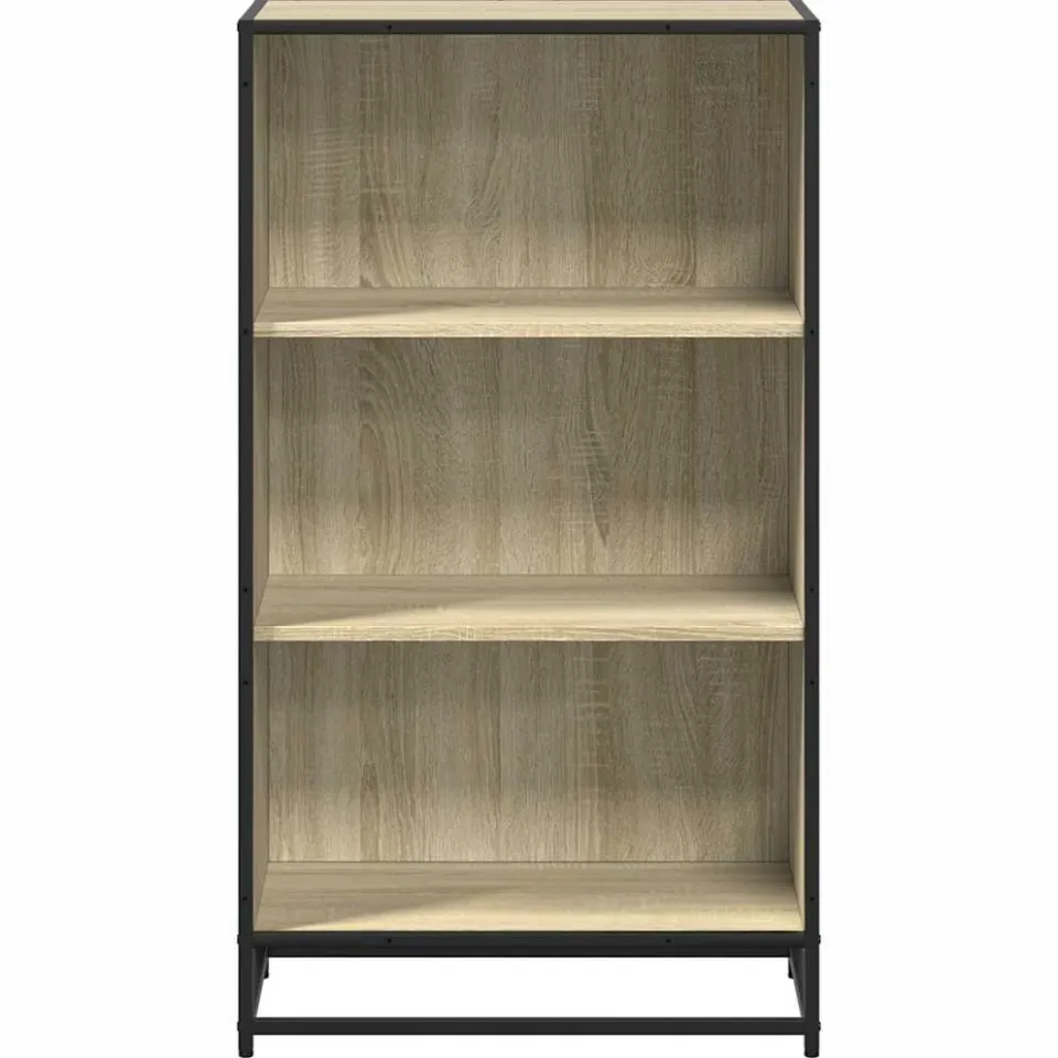 vidaXL Boekenkast 60x35x107,5 cm bewerkt hout sonoma eikenkleurig, foto 4