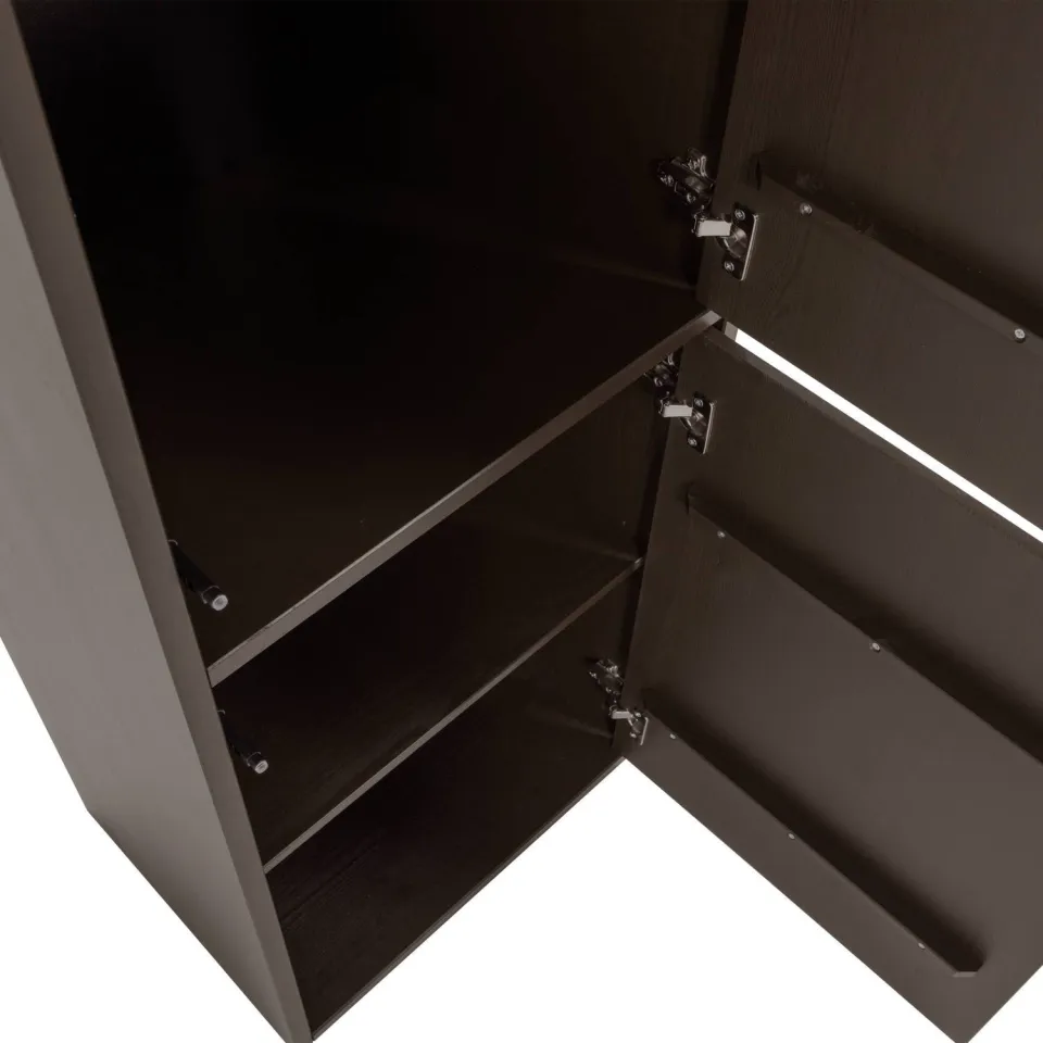 WOOOD Meggy Smalle Opbergkast - Grenen hout - Dust /Grijs - 215x55x40, foto 3