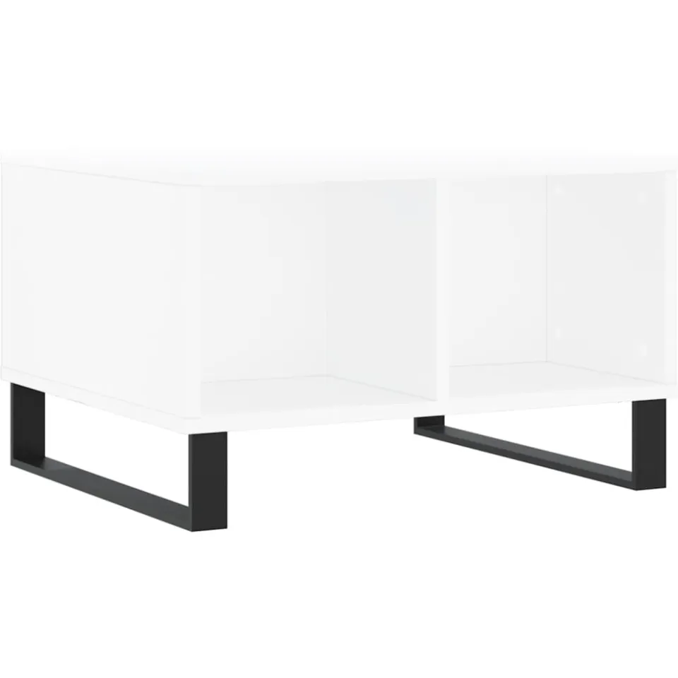 vidaXL Salontafel 60x50x36,5 cm bewerkt hout wit