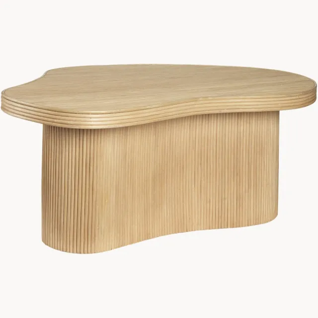 Ferm Living Handgemaakte rotan salontafel Isola Beige
