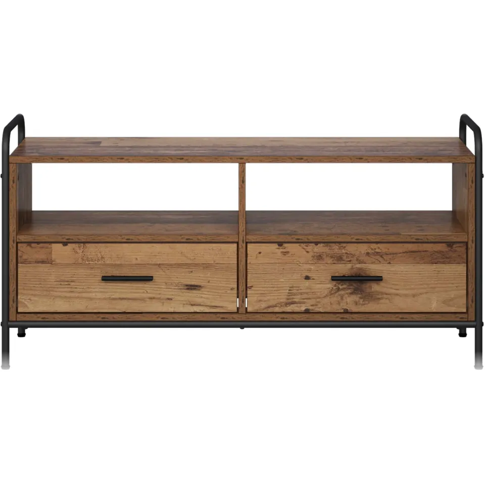 vidaXL Tv-meubel 67,5 x 33 x 50 cm Oud hout Bewerkt hout bruin, foto 4