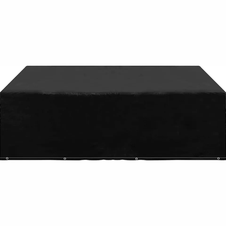 vidaXL Tuinmeubelhoes met 12 oogjes 250x250x70 cm zwart, foto 2