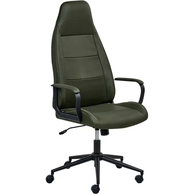 Beliani REBEL - Bureaustoel - Donkergroen - Polyester