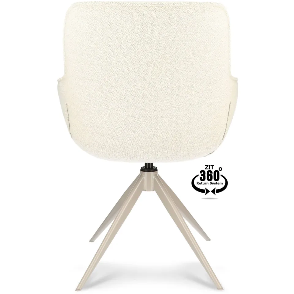 Wehkamp Home Lester eetkamerstoel beige, foto 4