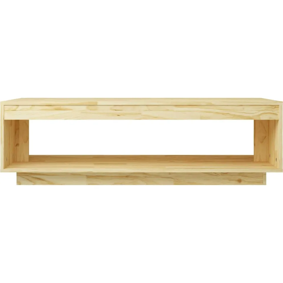 vidaXL Salontafel 110x50x33,5 cm massief grenenhout bruin, foto 4