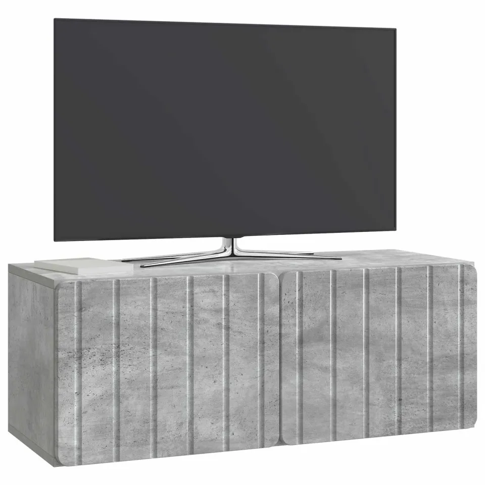 vidaXL Wandbeugel TV-kast 78,5 x 31 x 30 cm Betongrijs Bewerkt hout grijs, foto 3