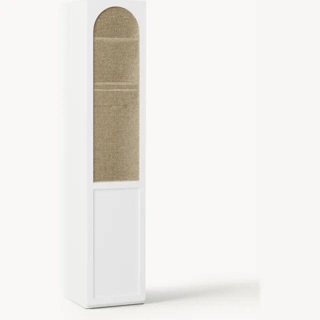 Westwing Collection Modulaire draaideurkast Jeanne, 50 cm breed, diverse opties Wit