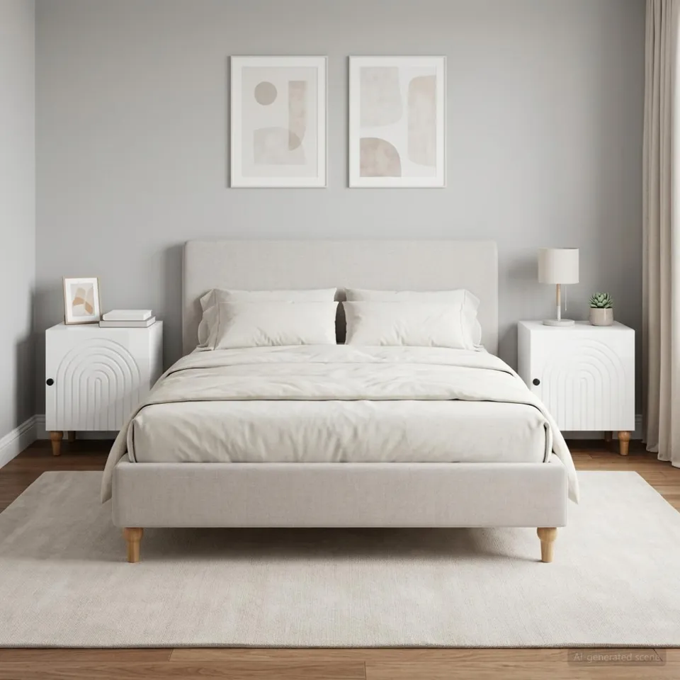 vidaXL Nachtkastje 2 st Hoogglans Wit 43 x 34,5 x 50 cm Bewerkt hout, foto 4