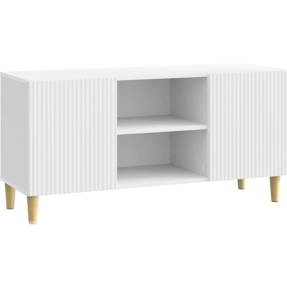vidaXL TV-kast Wit 102 x 34,5 x 50 cm Bewerkt hout, foto 3