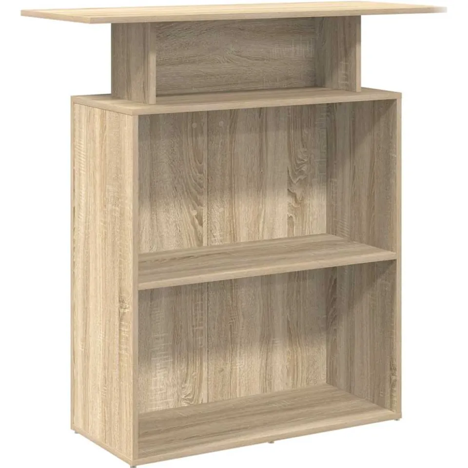vidaXL Receptiebalie Sonoma Eiken 100x40x104 cm Bewerkt Hout, foto 3