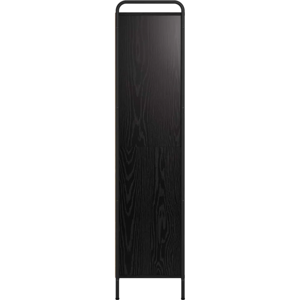 vidaXL Boekenkast 55,5 x 33 x 174 cm Bewerkt hout Zwart eiken, foto 4