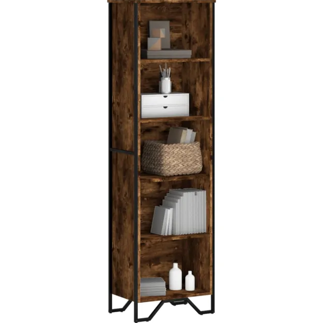 vidaXL Boekenkast 50x31x169 cm bewerkt hout gerookt eikenkleurig Bruin