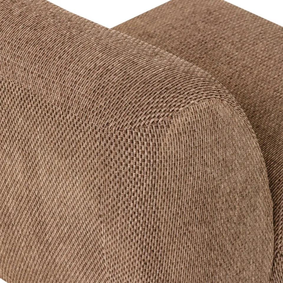 WOOOD Nomu Fauteuil Craquelé - Velvet - Lichtblauw - 74x76x92, foto 7