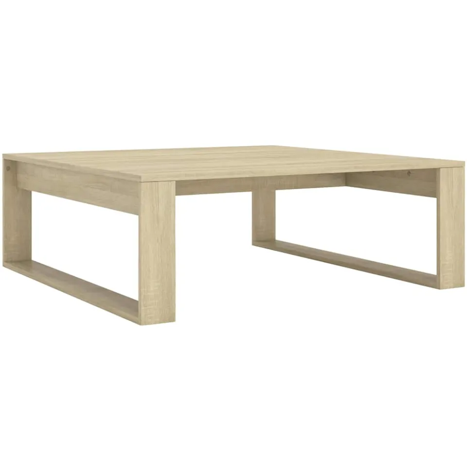 vidaXL Salontafel 100x100x35 cm bewerkt hout sonoma eikenkleurig, foto 3