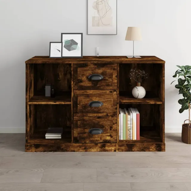 vidaXL Dressoir 104,5x35,5x67,5 cm bewerkt hout gerookt eikenkleurig Bruin