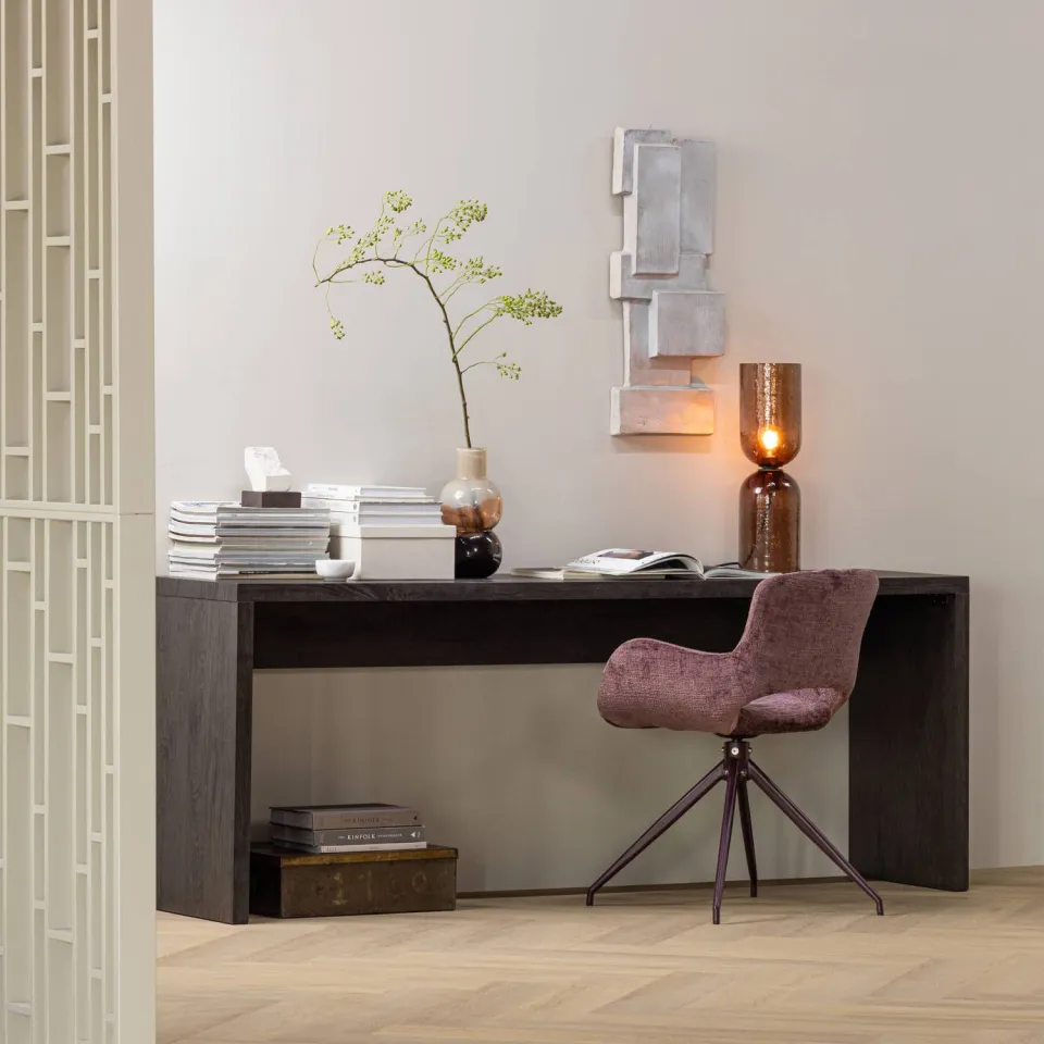 WOOOD Maan sidetable donkerbruin, foto 3