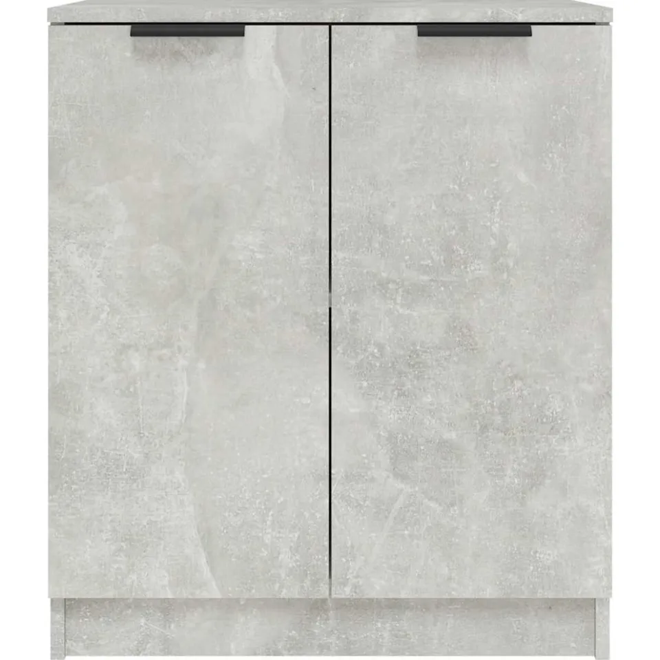 vidaXL Dressoirs 2 st 60x30x70 cm bewerkt hout betongrijs grijs, foto 4