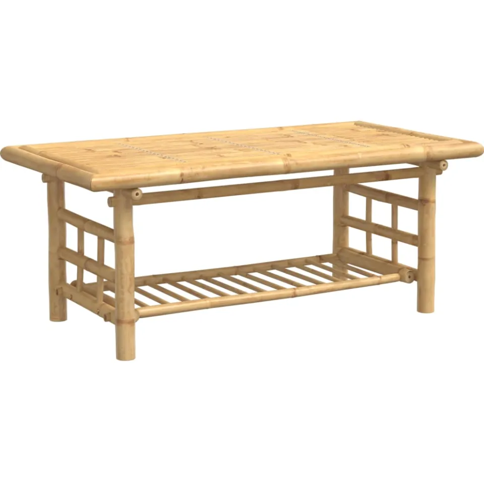 vidaXL Salontafel 110x55x45 cm bamboe bruin, foto 3