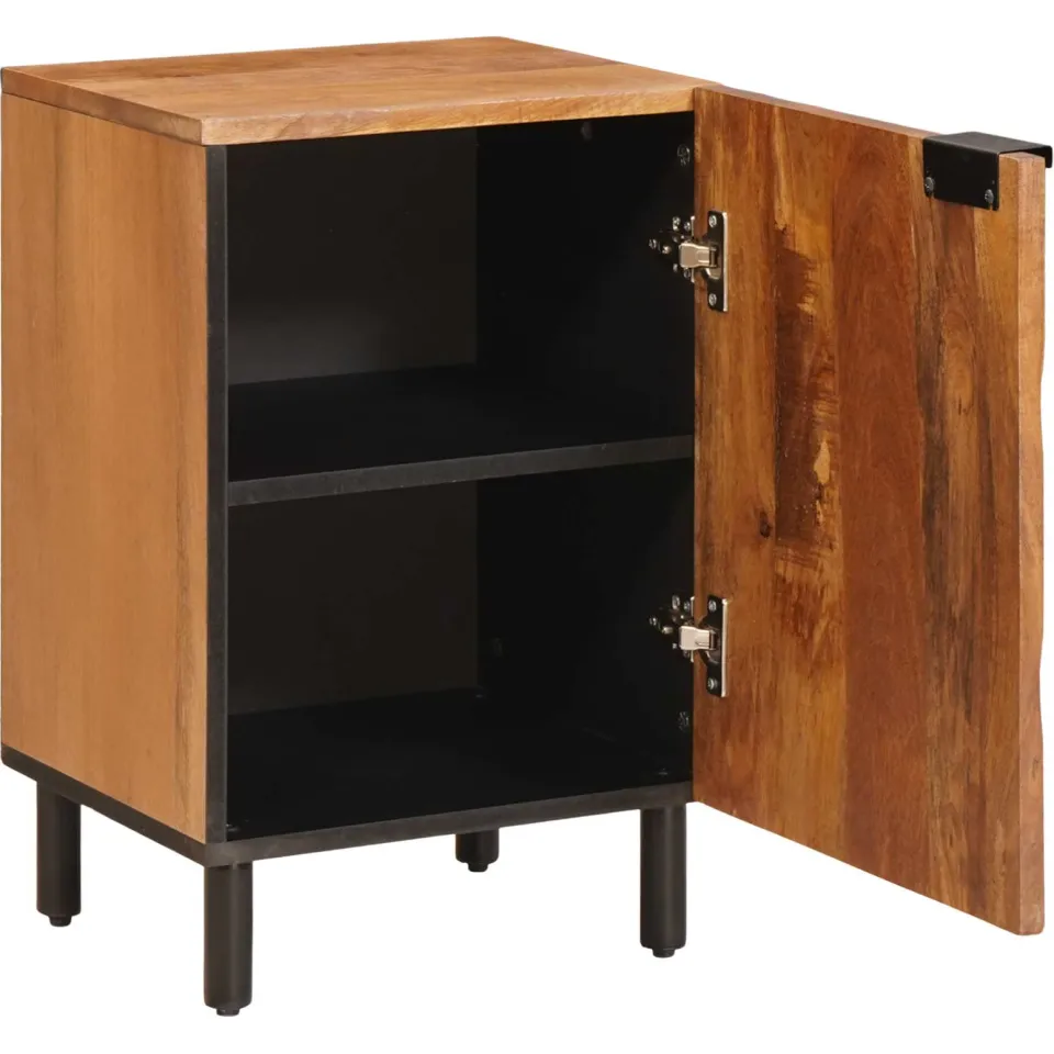 vidaXL Badkamerkast Bruin 38 x 33 x 58 cm Massief Mango Hout, foto 2