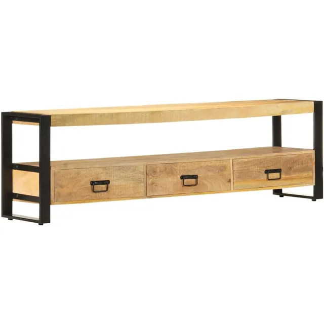 vidaXL Tv-meubel 150x30x45 cm massief mangohout Bruin