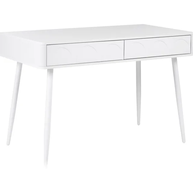 Beliani ESLANE - Bureau - Wit - 120 x 60 cm - Vezelplaat