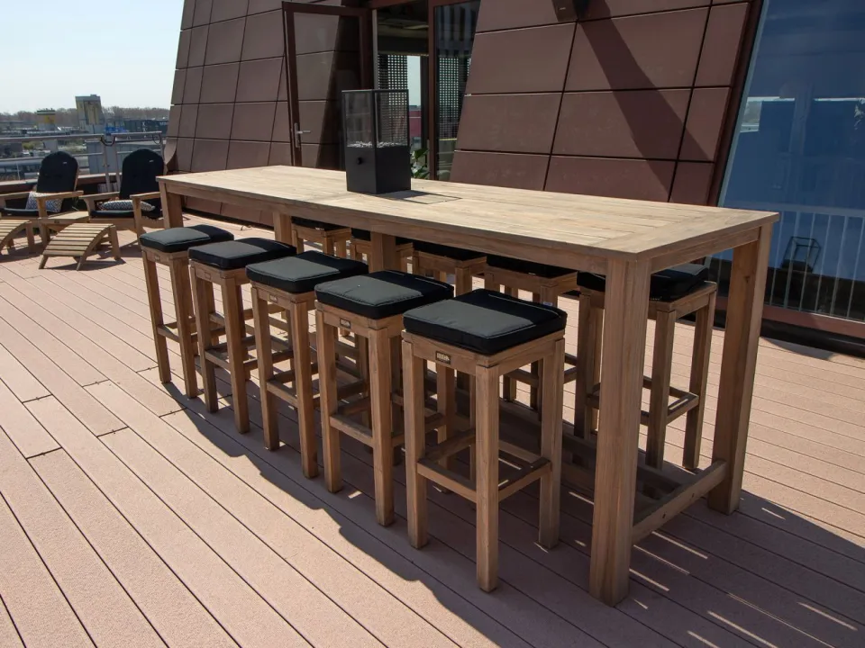 ROUGH Furniture ROUGH-X 180cm barset 9-delig bruin, foto 4