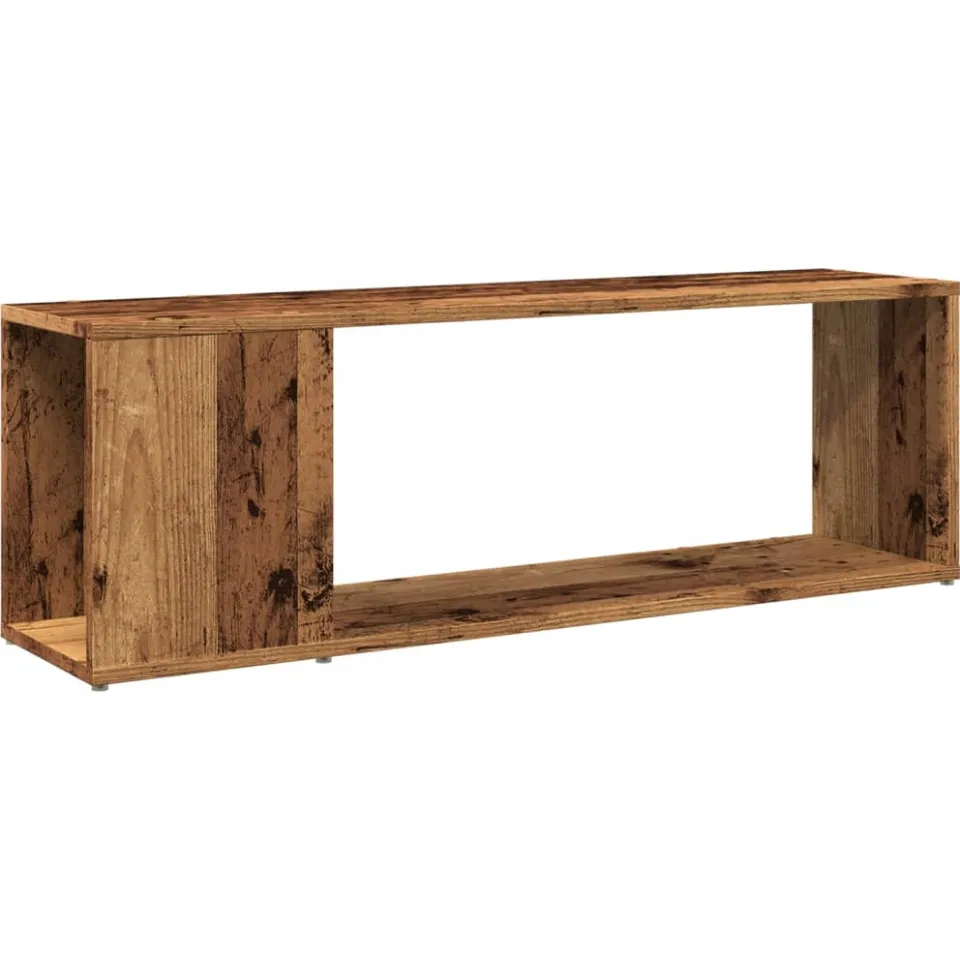 vidaXL Tv-meubel 100x24x32 cm bewerkt hout oud houtkleurig bruin, foto 3