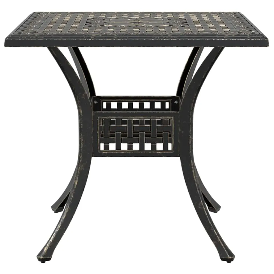 vidaXL 3-delige Bistroset gietaluminium bronskleurig bruin, foto 4