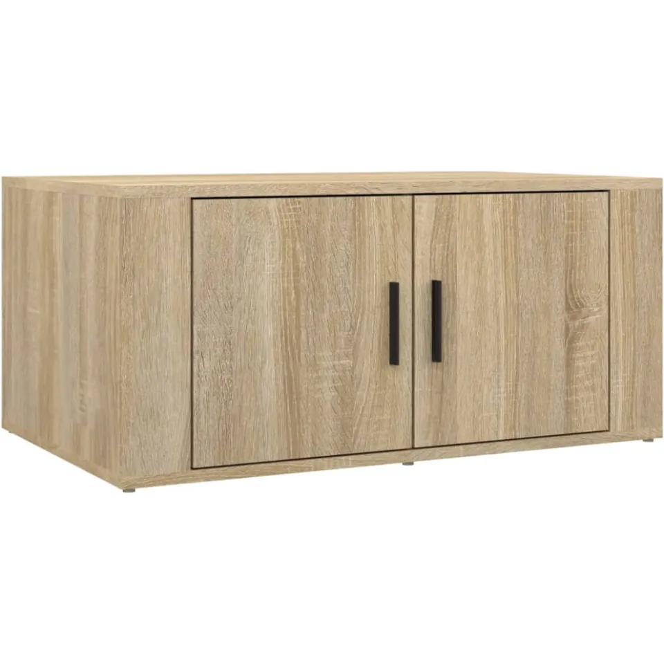 vidaXL Salontafel 80x50x36 cm bewerkt hout sonoma eikenkleurig, foto 4